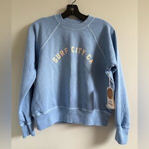 Billabong/Wrangler crewneck, juniors Small, nwt.